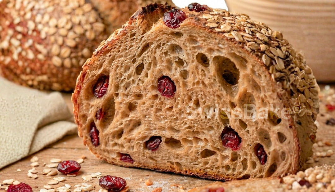Cranberry & Oats Sourdough Bread Recipe