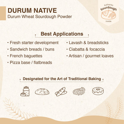 DURUM NATIVE | Durum Wheat Sourdough Powder